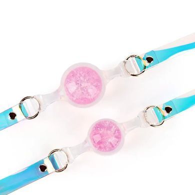 Кляп з кулькою Liebe Seele Crystal Ball Gag Pink Small рожевий  - фото