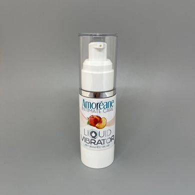 Змазка з вібрацією Amoreane Med Liquid Vibrator Peach 30мл - фото