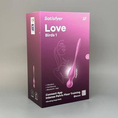 Вагинальные смарт-шарики с вибрацией Satisfyer Love Birds 1 Connect App Pink - фото