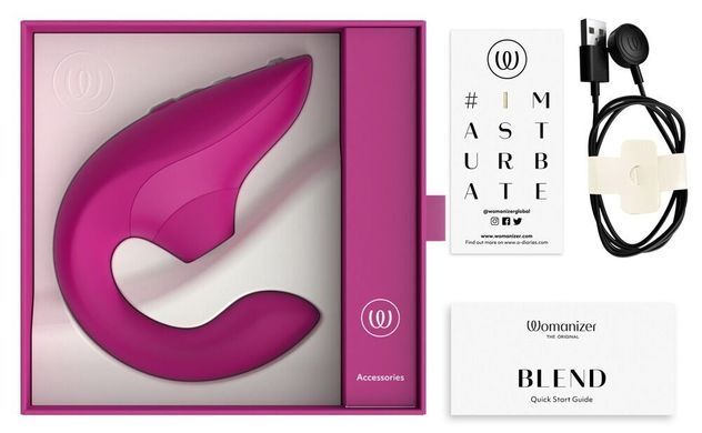 Womanizer Blend Vibrant Pink - стимулятор клітора з вібрацією - фото