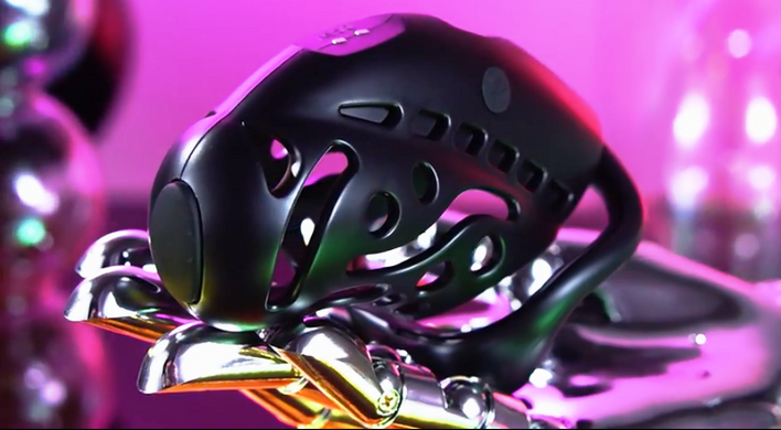 Пояс верности мужской с электростимуляцией LOCKINK SEVANDA Nautilus Estim Chastity Cage