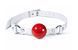 Кляп з кулькою Feral Feelings Silicon Ball Gag White/Red - фото товару