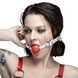 Кляп з кулькою Feral Feelings Silicon Ball Gag White/Red - фото товару