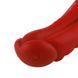 Фаллоимитатор для секс-машин Hismith 8.35" Curved Silicone Dildo Red Monster Series, Красный