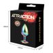 Анальная пробка с кристаллом MAI Attraction Toys №74 RAINBOW (4 см) - фото товара