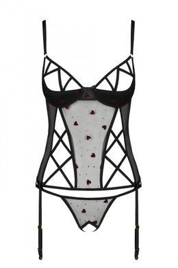 Еротичний корсет Passion LOVELIA CORSET black S/M