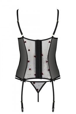 Еротичний корсет Passion LOVELIA CORSET black S/M