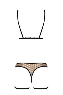 Комплект белья Passion GABI SET beige S/M - фото