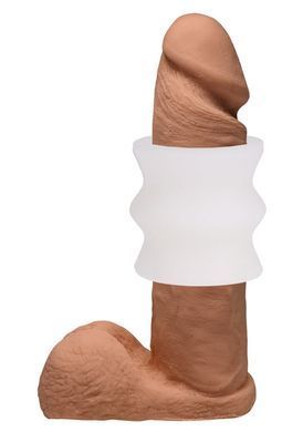 Сквозной светящийся мастурбатор для минета Doc Johnson GoodHead Glow Helping Head Silicone - фото