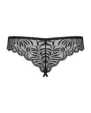 Трусики с доступом Obsessive Contica crothchles thong S/M черные