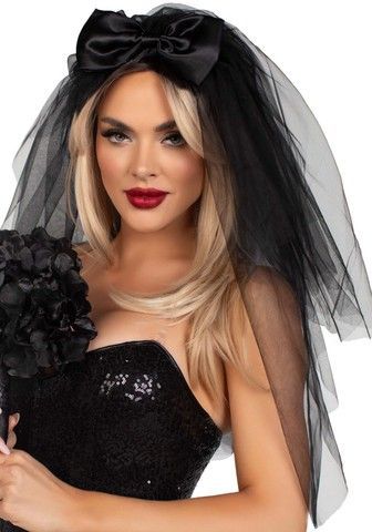 Фата нареченої Leg Avenue Tiered bridal veil O/S чорна