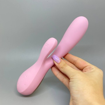 Satisfyer Mono Flex - смарт-вібратор кролик рожевий - фото