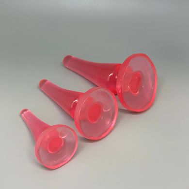 Набор анальных пробок Doc Johnson Crystal Jellies розовый (2; 3; 4 см) - фото