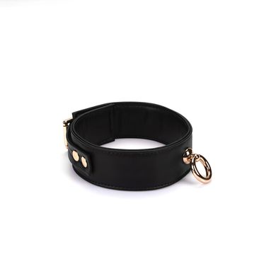 Нашийник з повідцем Liebe Seele Black Organosilicon Collar with Leash - фото