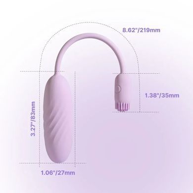 Svakom Plume Pastel Lilac - смарт-віброяйце з керуванням з телефону - фото