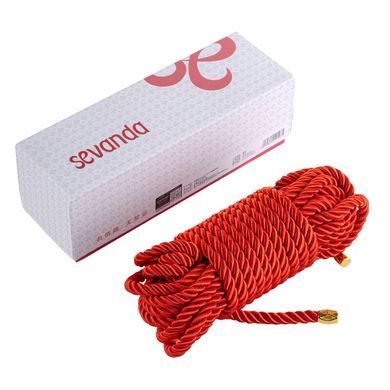 Веревка для шибари LOCKINK SEVANDA Shibari Pratice Rope Red (8 м)