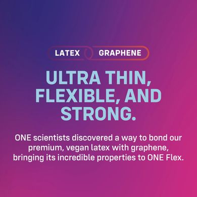 Презерватив ультратонкий із графеном ONE Flex Graphene Condom (3 шт) - фото