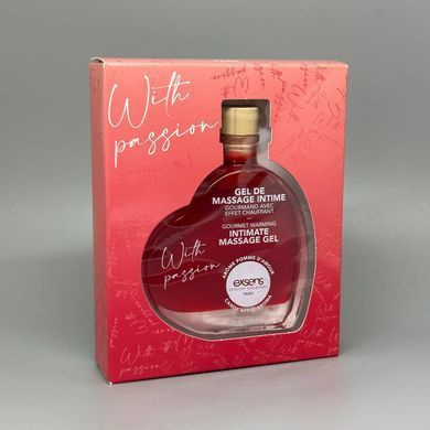 Масажна олія-гель розігріваюча EXSENS With Passion Candy Apple (50 мл) карамельне яблуко - фото