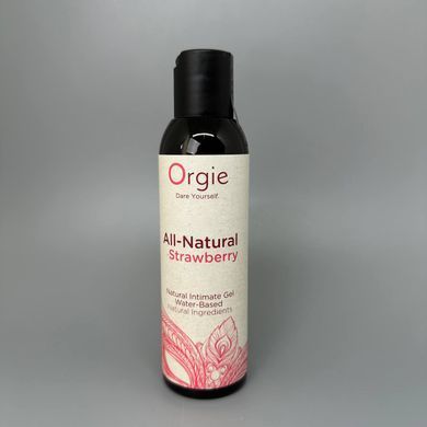 Їстівна змазка Orgie ALL-NATURAL Aqua Strawberry (150 мл) полуниця  - фото