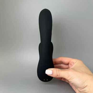 Satisfyer Double Flex - смарт вібратор-кролик чорний - фото