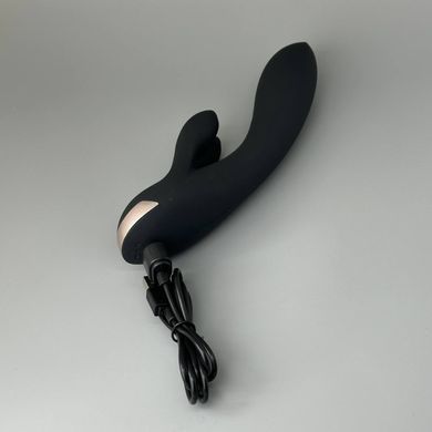 Satisfyer Double Flex - смарт вібратор-кролик чорний - фото