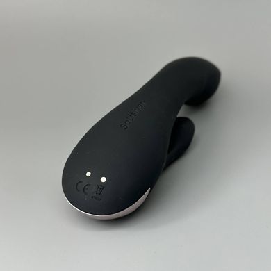 Satisfyer Double Flex - смарт вібратор-кролик чорний - фото