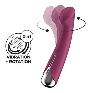 Satisfyer Spinning G-Spot 1 Red- вібратор для точки G з ротацією - фото