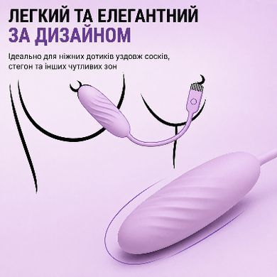 Svakom Plume Pastel Lilac - смарт-віброяйце з керуванням з телефону - фото