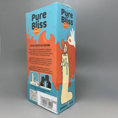 Свеча в виде члена Pure Bliss MINI Green зеленая