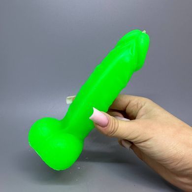 Свеча в виде члена Pure Bliss MINI Green зеленая