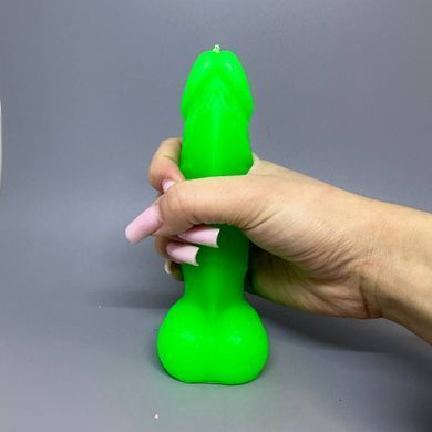 Свеча в виде члена Pure Bliss MINI Green зеленая