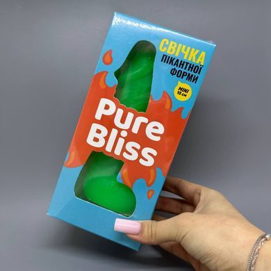 Свеча в виде члена Pure Bliss MINI Green зеленая
