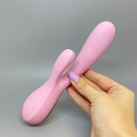 Satisfyer Mono Flex - смарт-вибратор кролик розовый - фото