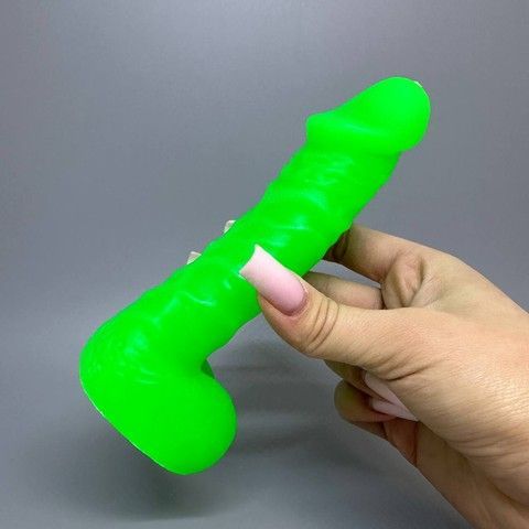 Свічка у вигляді члена Pure Bliss MINI Green зелена