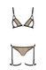 Комплект белья Passion GABI SET beige S/M - фото товара