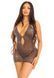 Эротическое платье Leg Avenue Lurex Rhinestone Keyhole Halter Dress One Size Black/Silver