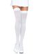 Чулки непрозрачные Leg Avenue Opaque Nylon Thigh Highs OS White - фото товара