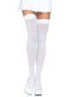 Панчохи непрозорі Leg Avenue Opaque Nylon Thigh Highs OS White - фото