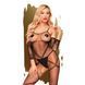 Бодістокінг з контрастним візерунком Penthouse - Under Arrest Black XL - фото товару
