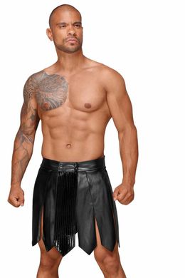 Чоловіча спідниця гладіатора Noir Handmade H053 Eco leather men's gladiator skirt S