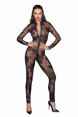 Бодістокінг Noir Handmade F237 Long tulle overall L - фото