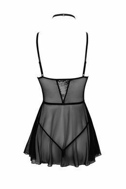 Сорочка и трусики Noir Handmade Kissable First Kiss Babydoll black S/M