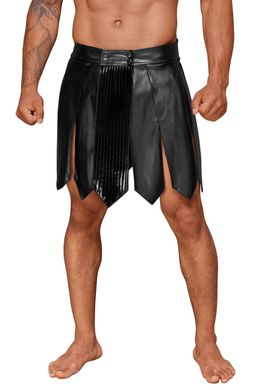 Чоловіча спідниця гладіатора Noir Handmade H053 Eco leather men's gladiator skirt S