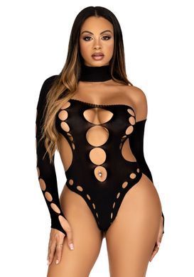 Еротичне боді Leg Avenue Seamless thong back bodysuit Black One Size