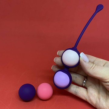 Набір вагінальних кульок Rianne S PUSSY PLAYBALLS NUDE - фото