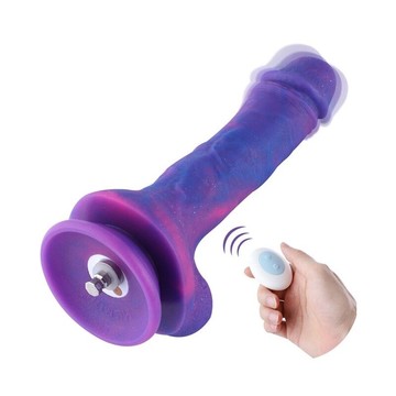 Фалоімітатор з вібрацією для секс-машин Hismith 8.2″ Purple Silicone Dildo with Vibe