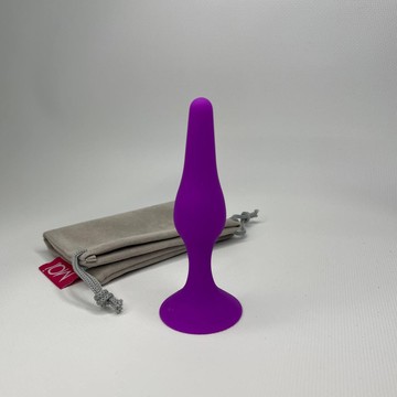 Анальна пробка MAI Attraction Toys №32 фіолетова - 2,5 см - фото