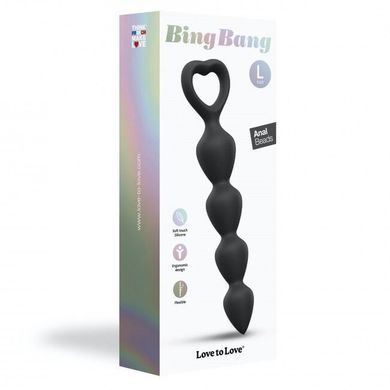 Анальные бусы Love To Love Bing Bang L Black Onyx - фото