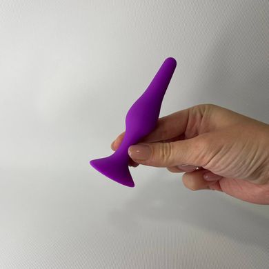 Анальная пробка MAI Attraction Toys №32 фиолетовая - 2,5 см - фото