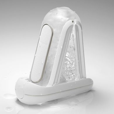 Вибромастурбатор с вакуумом Tenga Flip Zero Electronic Vibration white белый - фото